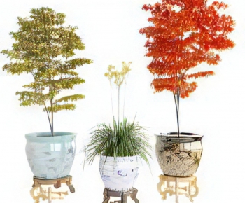 New Chinese Style Ground Green Plant Potted Plants-ID:808541063