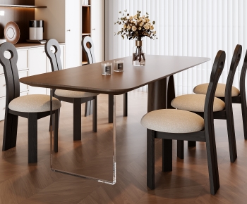 Modern Dining Table And Chairs-ID:974293951
