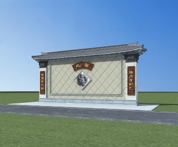 Chinese Style Landscape Wall-ID:125601059