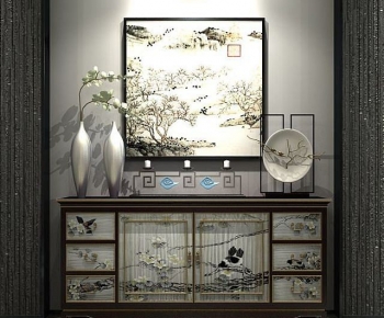 New Chinese Style Side Cabinet-ID:777657996