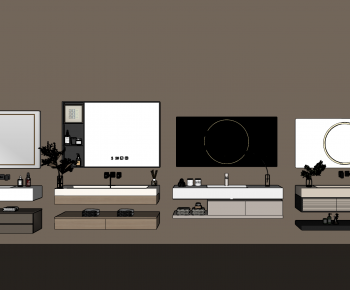 Modern Bathroom Cabinet-ID:114737035