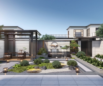New Chinese Style Courtyard/landscape-ID:323786973