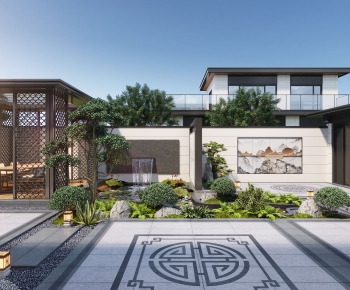 New Chinese Style Courtyard/landscape-ID:421818979