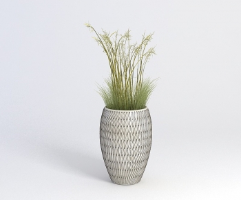Modern Potted Green Plant-ID:629267937
