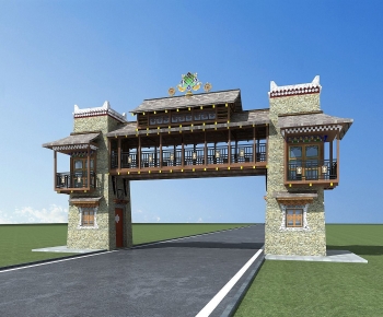New Chinese Style Gate-ID:150981905