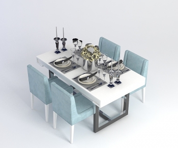Modern Dining Table And Chairs-ID:873079342