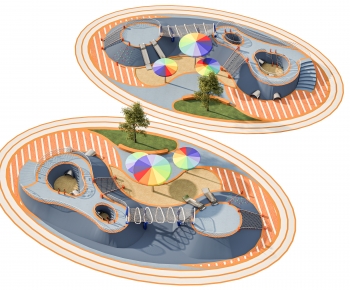 Modern Park Landscape-ID:671211007