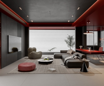 Modern A Living Room-ID:585755113