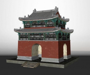 Chinese Style Ancient Architectural Buildings-ID:446805007