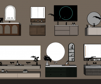 Modern Bathroom Cabinet-ID:879011257