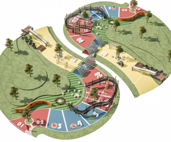 Modern Park Landscape-ID:281121026