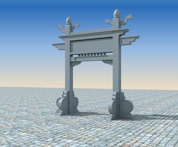 New Chinese Style Ancient Architectural Buildings-ID:642895949