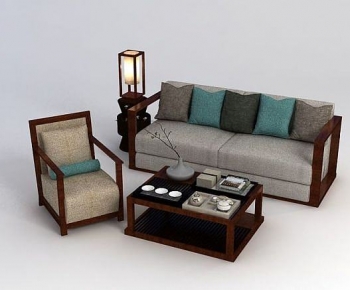 New Chinese Style Sofa Combination-ID:829550038
