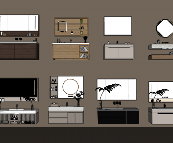 Modern Bathroom Cabinet-ID:177262078