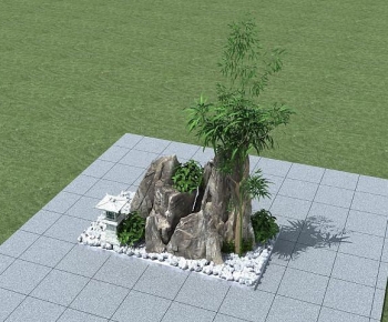 New Chinese Style Rockery Waterscape-ID:552371988