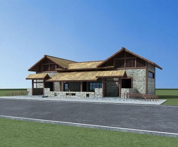 New Chinese Style Public Building-ID:699835067