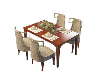 New Chinese Style Dining Table And Chairs-ID:216670064