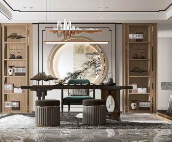 New Chinese Style Tea House-ID:518723017