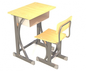 Modern Computer Desk And Chair-ID:681520941