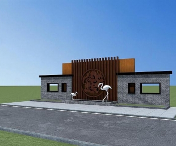 Chinese Style Landscape Wall-ID:313394074