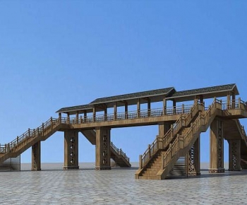 New Chinese Style Bridge-ID:757738119