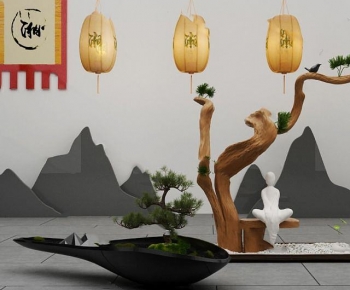 New Chinese Style Garden-ID:610836039