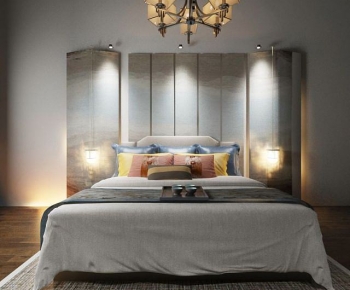 Modern Double Bed-ID:219315053