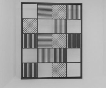 Modern Metal Screen Partition-ID:124070615