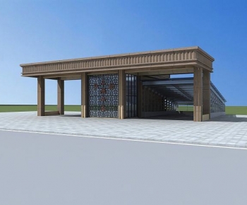 Modern Facade Element-ID:799912932