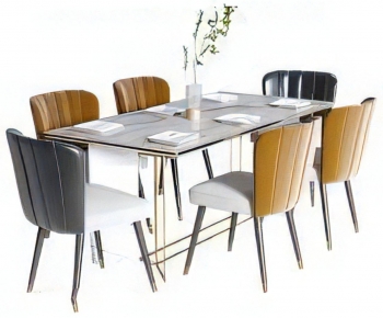 Modern Dining Table And Chairs-ID:385057933