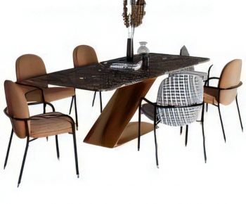 Modern Dining Table And Chairs-ID:128442051