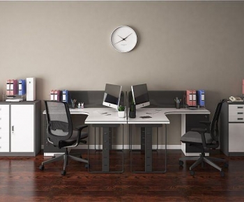 Modern Office Desk And Chair-ID:167723893