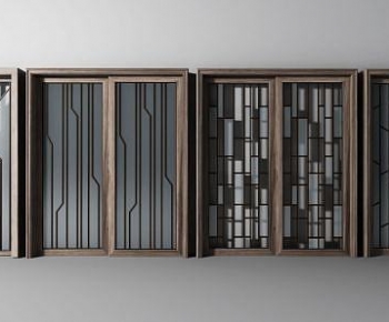 New Chinese Style Sliding Door-ID:114328912