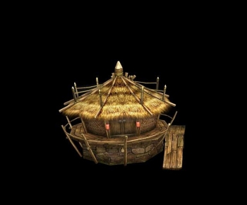 New Chinese Style Building Appearance-ID:664910088