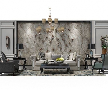 American Style Sofa Combination-ID:317560913