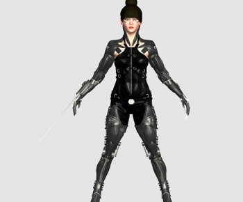 现代游戏女人角色模型-ID:305668126