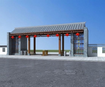 New Chinese Style Gate-ID:296330931