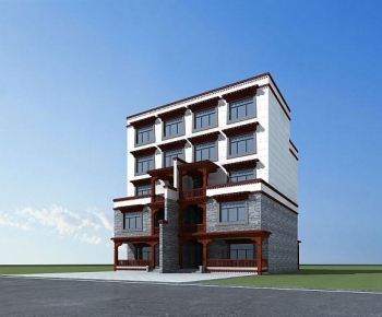 New Chinese Style Double Townhouse-ID:323482044