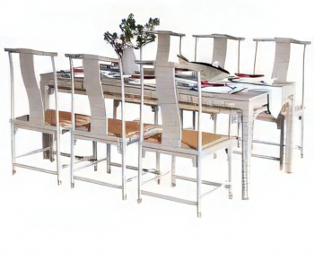 New Chinese Style Dining Table And Chairs-ID:950356969