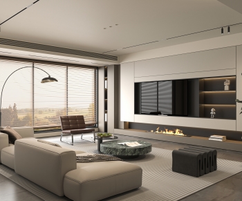 Modern A Living Room-ID:590827945