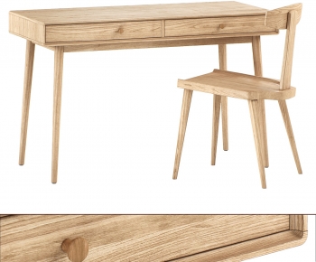 Modern Computer Desk And Chair-ID:563113935