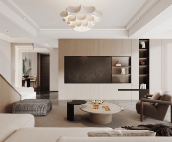 Modern A Living Room-ID:643826011