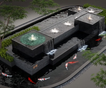 Modern Rockery Waterscape-ID:533318041