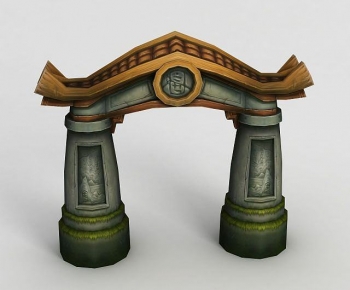 Chinese Style Ancient Architectural Buildings-ID:632344961