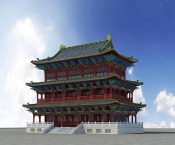 Chinese Style Ancient Architectural Buildings-ID:207047946