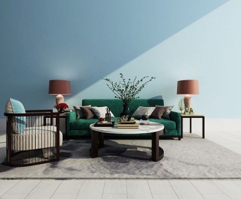 New Chinese Style Sofa Combination-ID:637677919