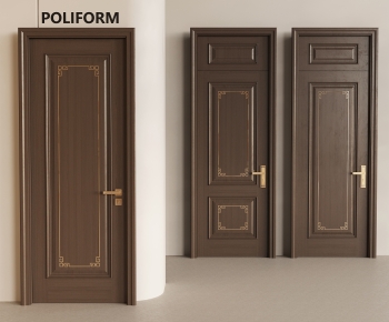 poliform新中式实木单开门组合-ID:789520987