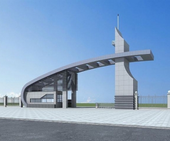 Modern Facade Element-ID:942954068