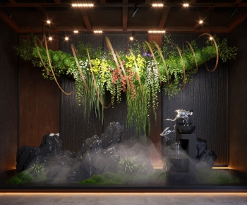现代室内假山景观植物小品-ID:288064963