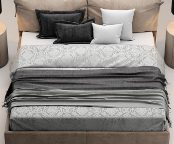 Modern Double Bed-ID:139147044